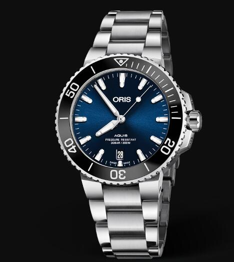 Review Oris Aquis Date 39.5mm Replica Watch 01 733 7732 4135-07 8 21 05PEB - Click Image to Close